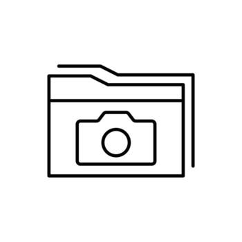 Document icon isolated on white background. Folder symbol modern, simple, vector, icon for website design, mobile app, ui. Vector Illustration