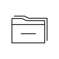 documento icono aislado en blanco antecedentes. carpeta símbolo moderno, simple, vector, icono para sitio web diseño, móvil aplicación, ui vector ilustración