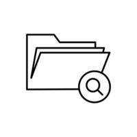 Document icon isolated on white background. Folder symbol modern, simple, vector, icon for website design, mobile app, ui. Vector Illustration