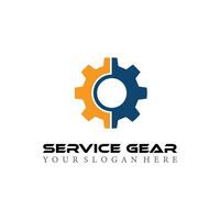 modern gear service logo, icon, symbol, vector illustration