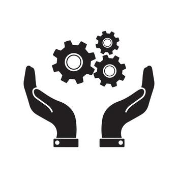 Installation and support icon, flat design best vector icon.