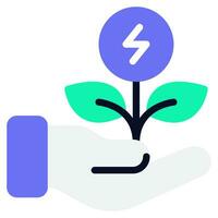 energía cosecha icono vector