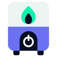 Solar Water Heater Icon vector