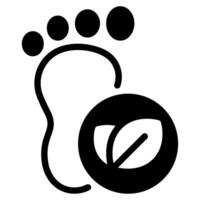 Carbon Footprint Icon vector