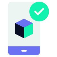 Blockchain Verification Icon vector