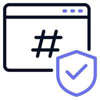Secure Hashing Icon vector