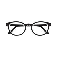 ojo lentes negro icono vector