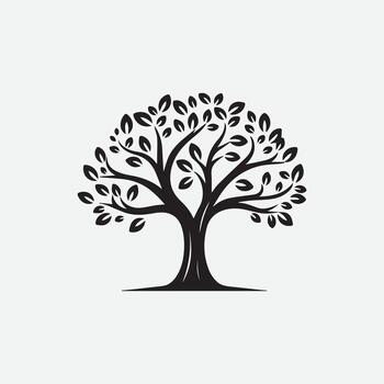 logo de vector de arbol