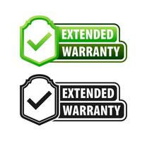 Product Protection Extended Warranty label, badge. Vector illustration