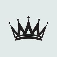 Crown Silhouette Logo vector