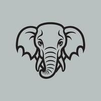 diseño de icono de elefante vector