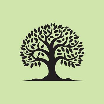 logo de vector de arbol