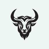 Bull Logo Design Illustration vector