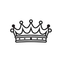 Crown Silhouette Logo vector