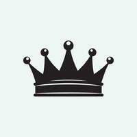 Crown Silhouette Logo vector