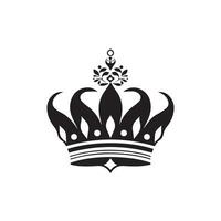 Crown Silhouette Logo vector