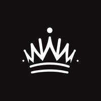 Crown Silhouette Logo vector