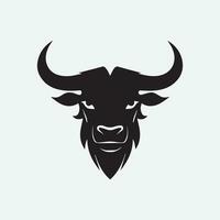 toro logo diseño ilustración vector