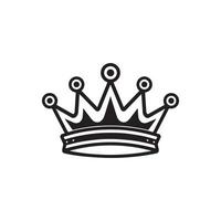 Crown Silhouette Logo vector