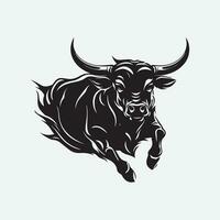 Abstract bull steak premium logo design vector