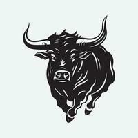 Abstract bull steak premium logo design vector