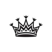 Crown Silhouette Logo vector