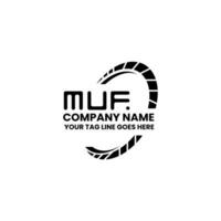 MUF letter logo creative design with vector graphic, MUF simple and modern logo. MUF luxurious alphabet design