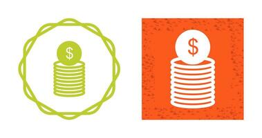 Dollar Coins Vector Icon