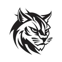 Modern Lynx Silhouette Logo vector