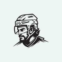 hielo hockey jugador icono vector