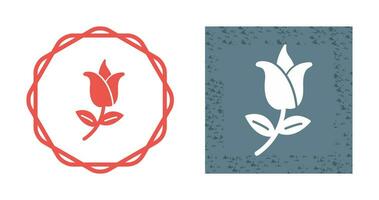 Flower with leaves Vector Icon