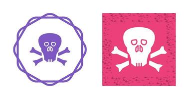 icono de vector de calavera pirata