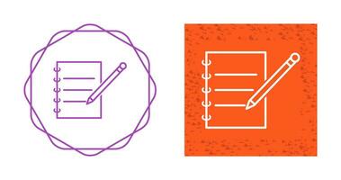 Notebook and Pen Vector Icon