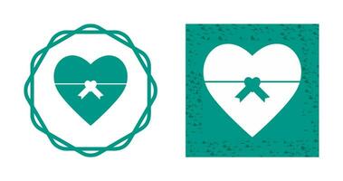 Heart shaped Gift Vector Icon