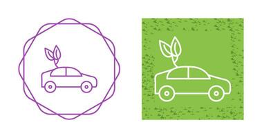 icono de vector de coche ecológico