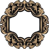 Luxury Frame Ornament Wedding Decoration vector