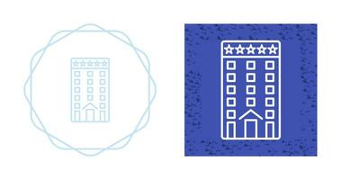 Five Star Building Vector Icon