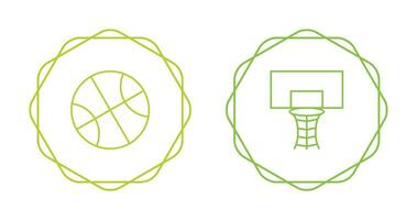 icono de vector de aro de baloncesto