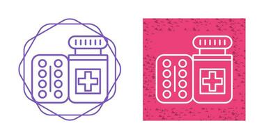 Pills Bottle Vector Icon