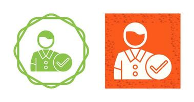 Man Accept Vector Icon