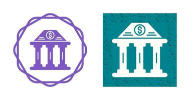 Bank Building Vector Icon