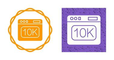 icono de vector de 10k