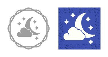 Starry Night Vector Icon