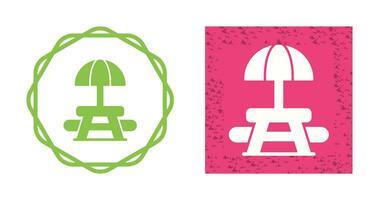 Picnic Table Vector Icon