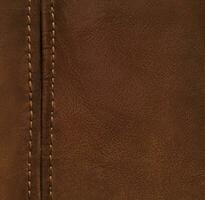 Brown leather texture background photo