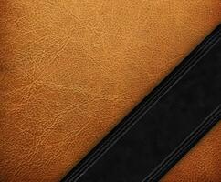 Brown leather texture background photo