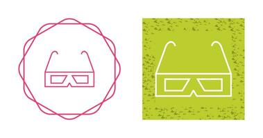 3D glasses Vector Icon