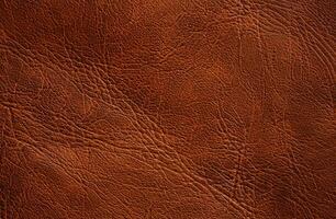 Brown leather texture background photo