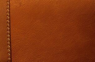 Brown leather texture background photo