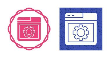 Browser Setting Vector Icon